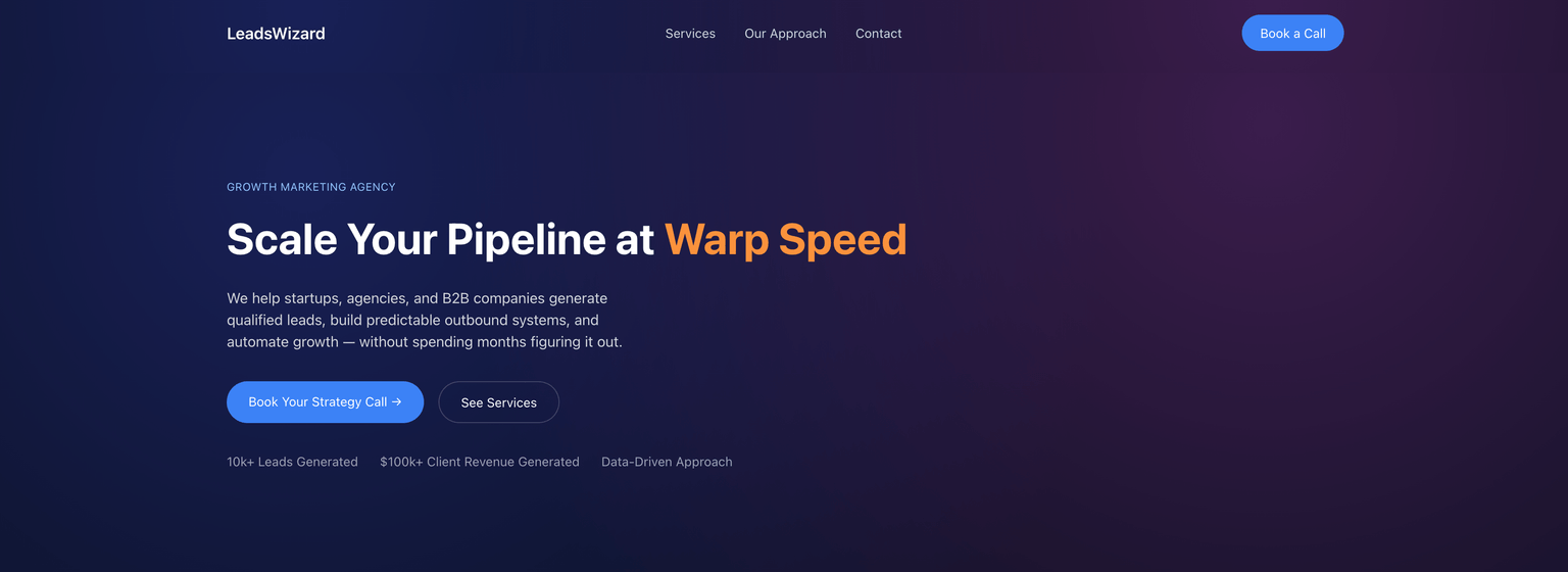 Leads Wizard - Brand & Web Design