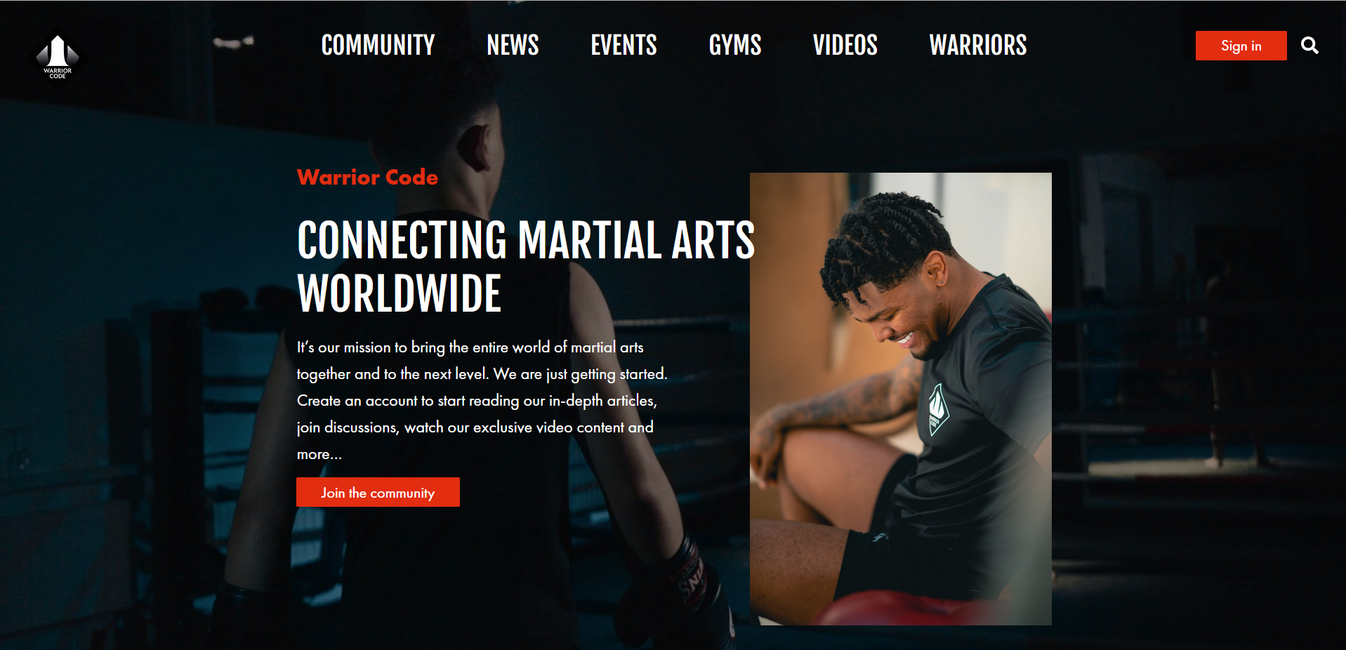 Warrior Code - Social Platform for Martial Artists